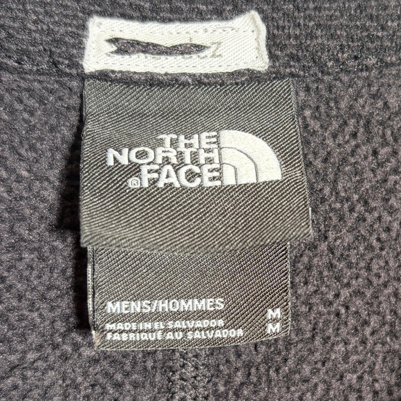 The North Face Mens Fleece Textured Cap Rock 1/4 Zip Navy Blue Mid-Layer SIZE M - Picture 6 of 13